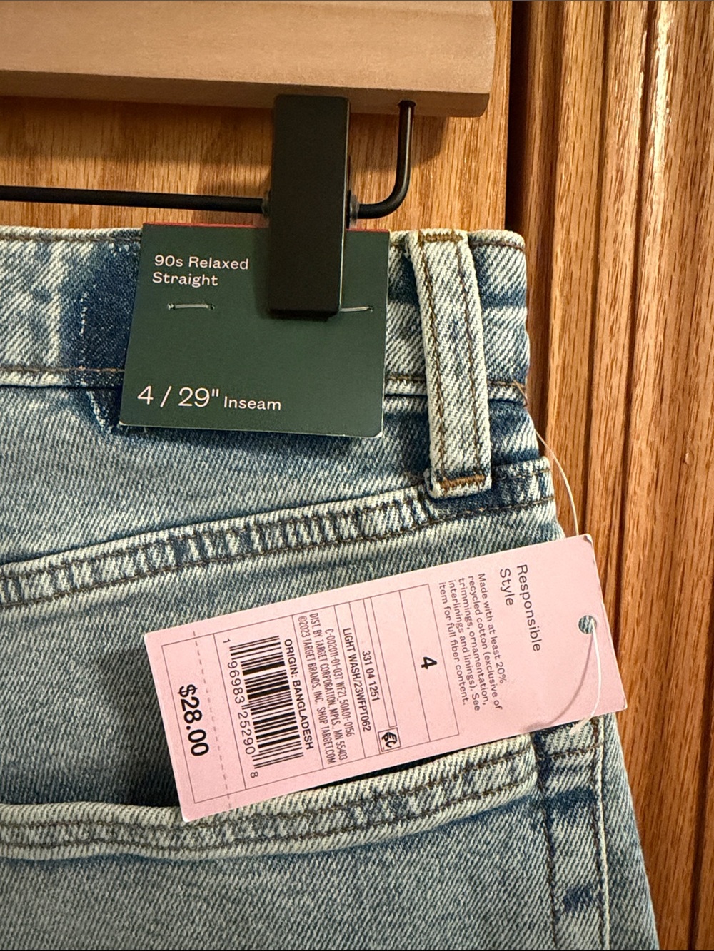 Target Light Blue 90s Relaxed Straight Jeans - Picture 2 of 3